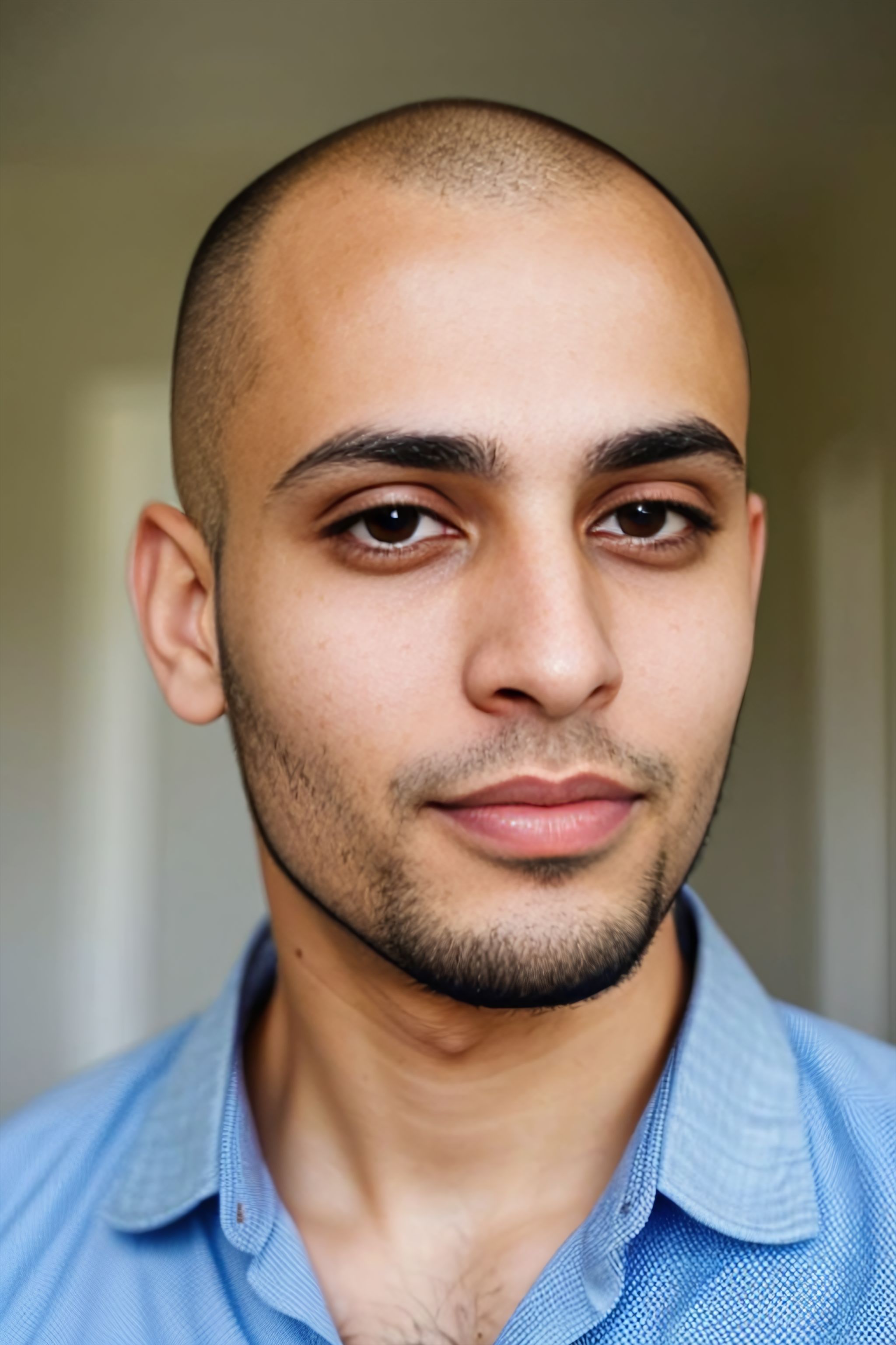 Portrait generated with Stable Diffusion.